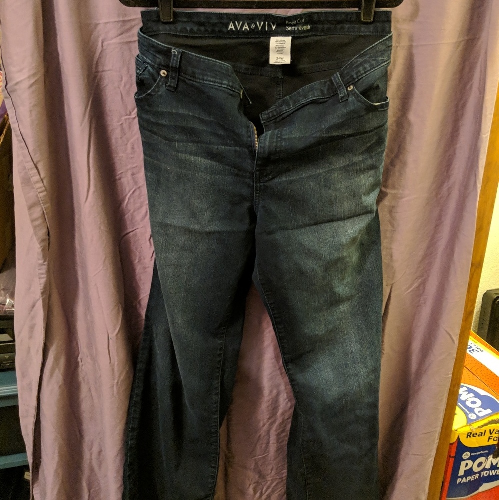 Ava Viv Size 24 Boot Cut Jeans EUC